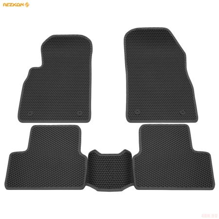 Коврики салона EVA соты резиновые для Opel Astra J (2010-2015) с серым кантом № 9126010102