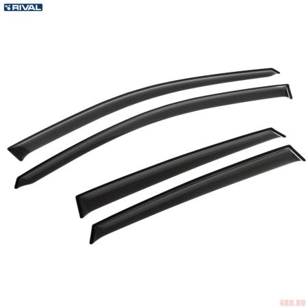 Дефлекторы окон Rival Premium для Hyundai i30 хэтчбек 5дв. (2017-2025) № 32302005