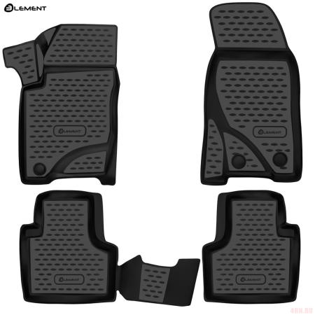 Коврики 3D салона для Lada (ВАЗ) Niva Travel (2020-2025) 4 шт. № ELEMENT3DA66732210k