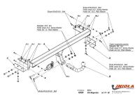 Фаркоп Imiola для Kia Magentis (2001-2006) твердое крепление № K.024