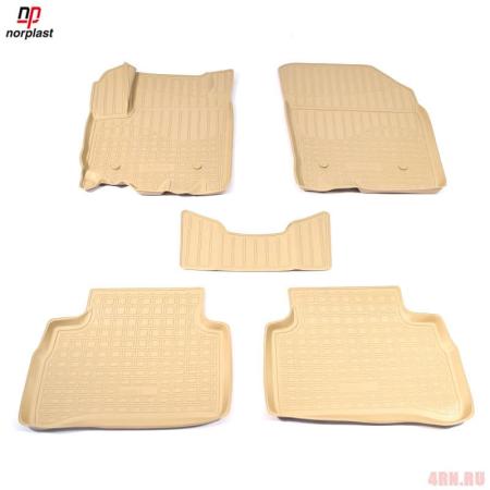 Коврики салона Norplast для Suzuki Vitara (2015-2025) бежевые № NPA11-C85-750-B