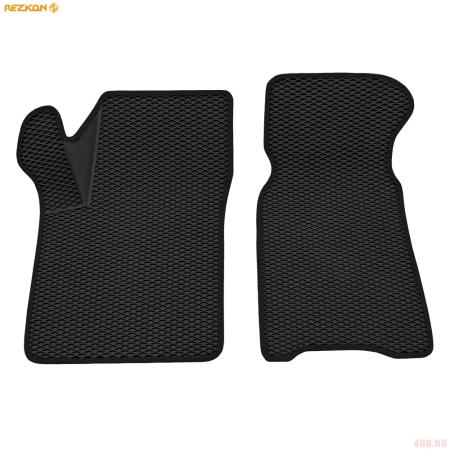 Коврики салона передние 3D EVA Ромб резиновые для Lada (ВАЗ) Niva Travel (2020-2025) с черным кантом № 9539040101