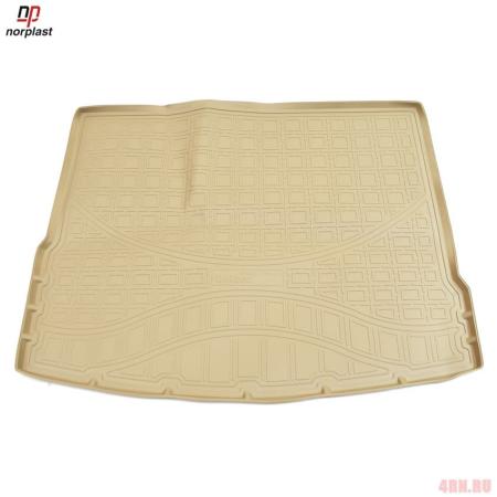 Коврик в багажник Norplast для Volkswagen Tiguan (2016-2023) бежевый № NPA00-T95-653-B