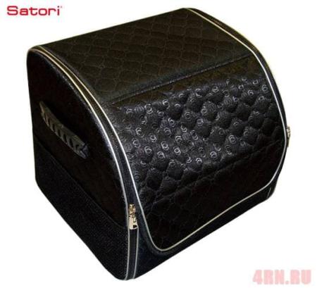 Сумка-органайзер маленькая ''Sw'' с окошком черная 35х32х31см