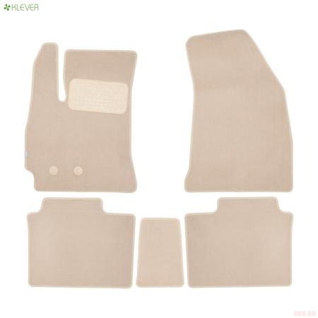 Коврики салона текстильные Premium для Chery Arrizo 8 (2023-2025) 5 шт. бежевые № KLEVER0406303522112kh