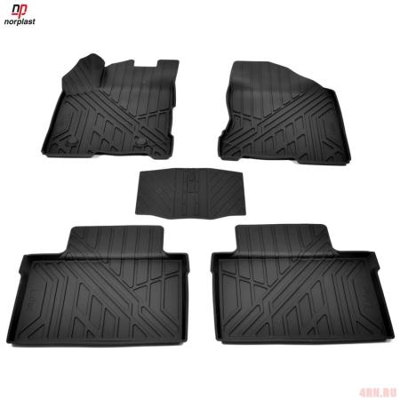Коврики салона Norplast 3D литьевые для Lada (ВАЗ) Vesta (2015-2025) № NP11-LdC-94-702