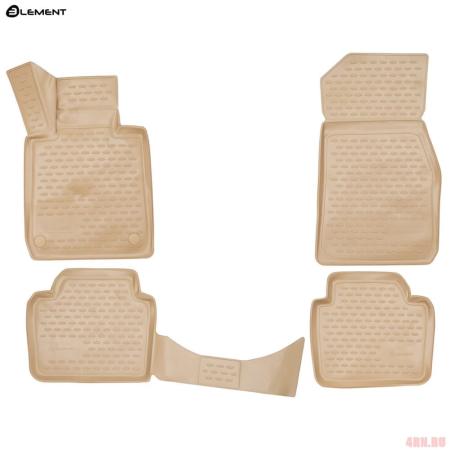 Коврики в салон 3D Element для BMW 3-Серия (F30) (2012-2018) бежевые № NLC.3D.05.31.212k