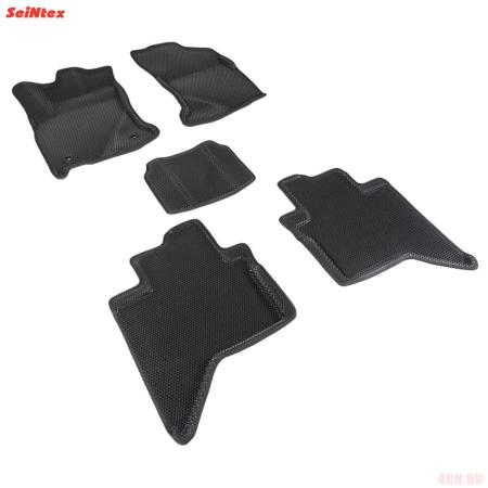 Коврики салона Eva 3D "соты" для Toyota Hilux (2015-2025) № 95446