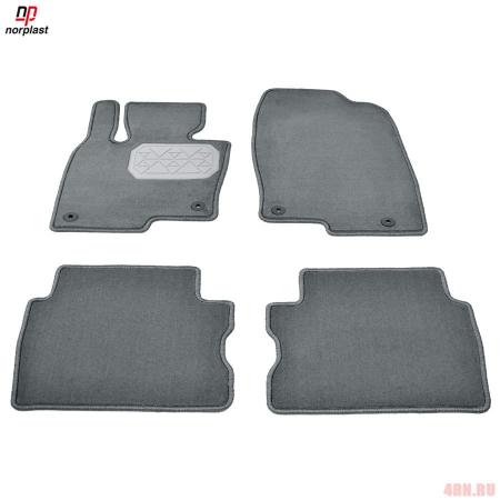 Коврики салона Norplast текстильные для Mazda CX-5 (2017-2025) серые № NPA10-VTe550-683-G