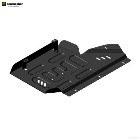 Защита абсорбера для Ford Explorer (2020-2025) (только с защитой КПП) № 70701