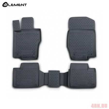 Коврики салона Element для Mercedes M-Class (ML) (W164) (2006-2011) серые № NLC.34.23.211k
