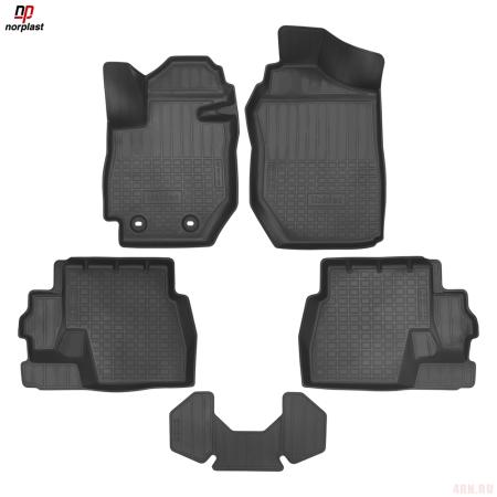 Коврики салона 3D для Suzuki Jimny (2018-2025) (АКПП) № NPA11-C85-200