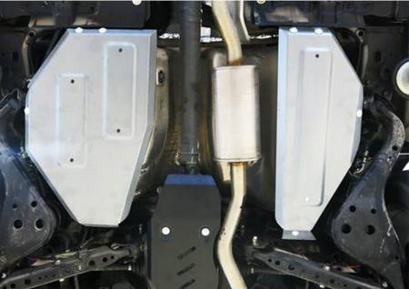 Защита топливного бака для Nissan Qashqai Россия 4WD (2015-2019) 2 части № 333.4149.1