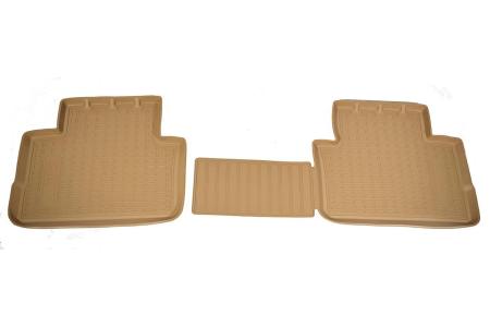 Коврики салона Norplast задние бежевые для Nissan Qashqai (2014-2021) № NPA01-C61-605-B