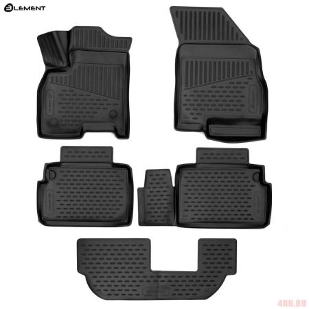 Коврики 3D салона для Chery Tiggo 8 (2020-2025) 5 шт. № ELEMENT3DA0N007210k