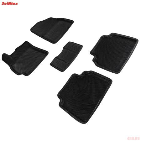 Коврики салона Eva 3D "соты" для Hyundai Elantra (2021-2025) № 96170