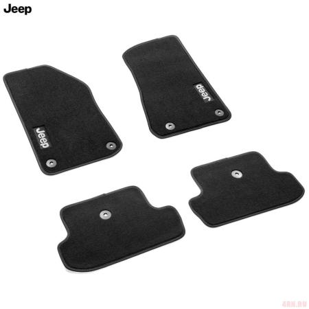 Коврики салона текстильные оригинальные для Jeep Wrangler (2018-2025) № 82215200AC