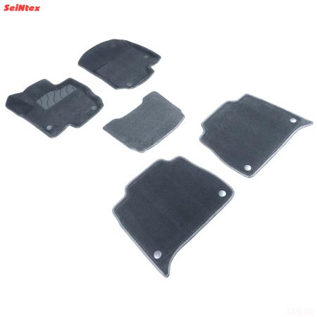 Коврики салона 3D текстильные для Mercedes GLE-Class (V167) (2018-2025) серые № 30235