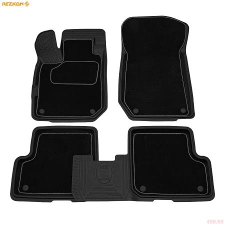 Коврики салона Rezkon Transformer резиновые для Renault Sandero (2014-2018) № 3029025300