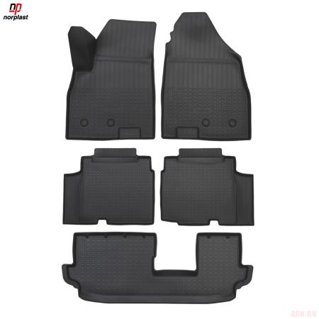 Коврики салона для Jetour X90 Plus (2021-2025) (5/7 мест.) (1,2 ряд) № NPA11-C375-820