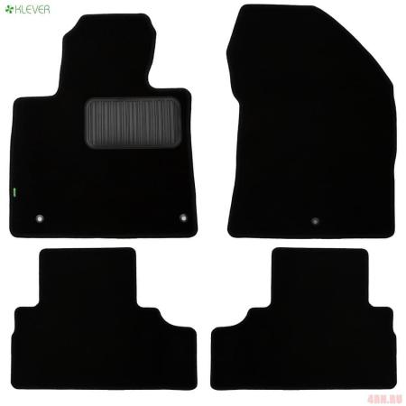Коврики салона Klever текстильные Standard для Hyundai Santa Fe (2018-2020) 7 мест № KVR02.020.068.01210kh