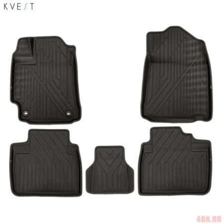 Коврики в салон 3D Kvest для Toyota Camry (2011-2017) 5 шт. № KVESTTYT00003K1