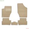 Коврики салона Klever текстильные Premium для Peugeot 408 седан (2012-2023) 5 шт. бежевые № KLEVER04382122112kh