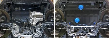 Защита двигателя и КПП увеличенная для Skoda Octavia A7 (2013-2020) № 111.5114.1
