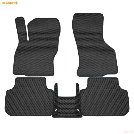 Коврики салона EVA cоты резиновые для Volkswagen Jetta (2020-2025) с черным кантом № 9135010301