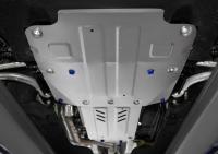 Защита двигателя, КПП и раздаточной коробки для Kia Stinger 4WD (2017-2023) 2 части № K333.2841.1