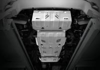 Защита радиатора, двигателя, КПП и раздаточной коробки для Fiat Fullback (2016-2020) 4 части № K333.4046.3.6