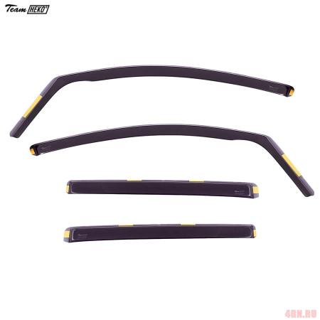 Дефлекторы боковых окон Heko для Volkswagen Touran (2003-2010) № 31143