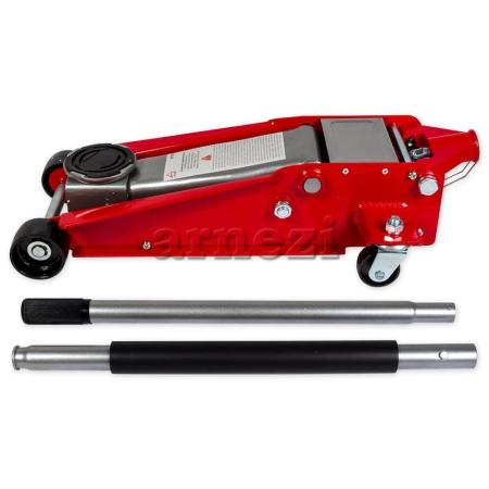 Домкрат гидравлический подкатной 3т 133-465мм двухпоршневой ARNEZI R7101131