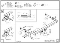 Фаркоп Galia для Mercedes A-Class (W169) (2004-2012) № M113A