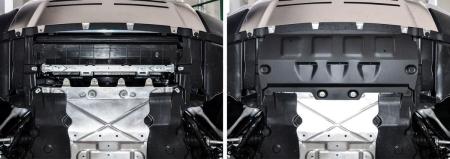 Защита радиатора для Rolls-Royce Cullinan (2018-2025) черная № 333.2503.1