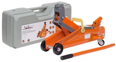 Домкрат подкатной Airline 2т в кейсе (MIN - 135 мм, MAX - 330 мм) артикул AJ-2F-330K