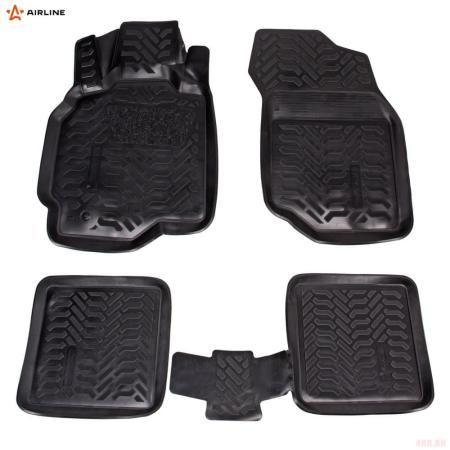 Коврики салона (3D с подпятником) для Mitsubishi Lancer 9 (2003-2007) с высоким бортом № ACM-PS-86