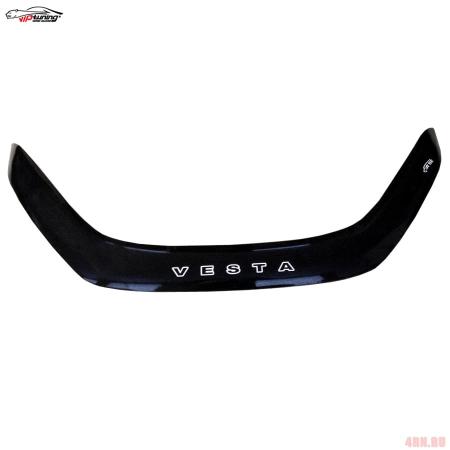 Дефлектор капота VIP-Tuning для Lada (ВАЗ) Vesta (2015-2025) длинный № VZ06VT