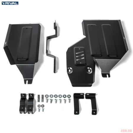 Защита топливного бака и редуктора для Mitsubishi Eclipse Cross 4WD (2018-2025) № 111.4051.1