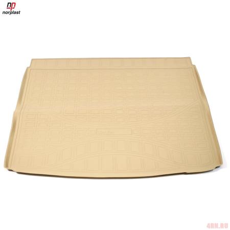 Коврик в багажник Norplast для Renault Kaptur (2AWD) (2016-2023) бежевый № NPA00-T69-240-B