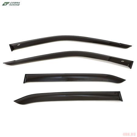 Дефлекторы боковых окон для Mitsubishi Eclipse Cross (2017-2025) широкие № ME45418