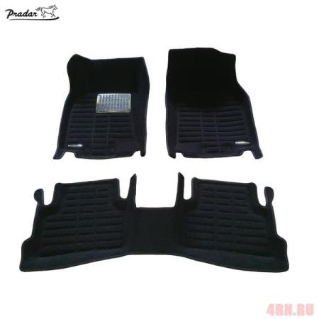 Коврики салона Pradar 3D текстильные для Nissan Qashqai (2016-2021) № SI 19-00267