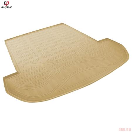 Коврик в багажник Norplast бежевый для Kia Sorento 7 мест (сложенный 3 ряд) (2015-2020) № NPA00-T43-653-B