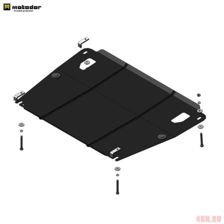 Защита двигателя и КПП для Ssangyong Actyon New (2010-2019) № 62806