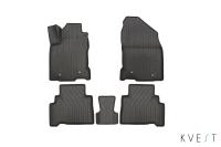 Изображение коврики в салон 3d kvest для lexus nx (2014-2021) серые № kvestlex00003kg