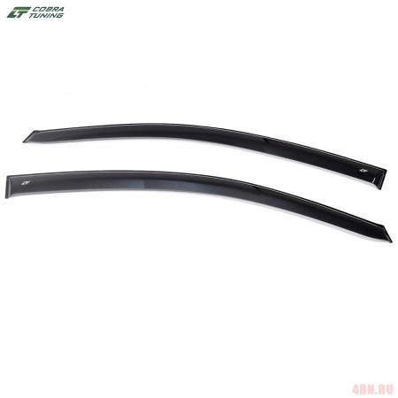 Дефлекторы боковых окон Cobra для Ford Focus 2 хэтчбек 3 дв. (2004-2011) широкие № FE30704