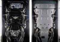 Защита двигателя, КПП и раздаточной коробки для Porsche Cayenne (2017-2025) 3 части № K333.4612.1