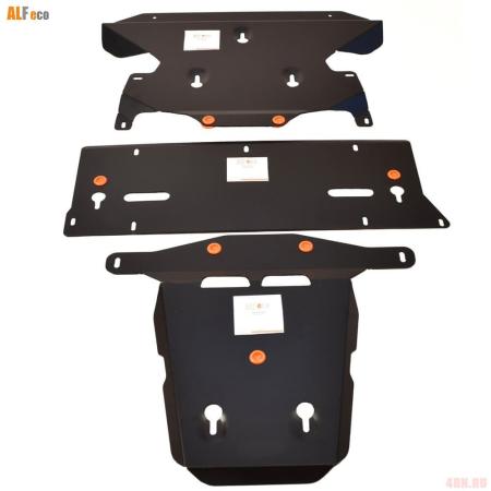 Защита картера и КПП для Audi A8 (2018-2025) 3 части № ALF3046