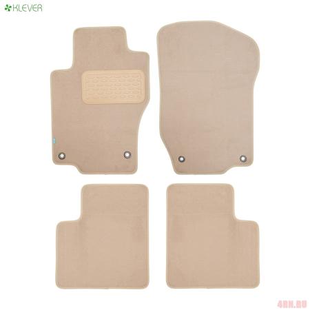 Коврики в салон Klever Premium для Mercedes M-Class (W164) АКПП (2005-2011) бежевые № KLEVER04342322112kh