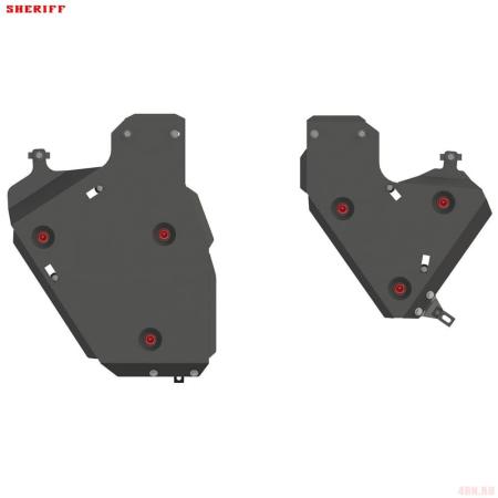 Защита топливного бака для Porsche Cayenne (2018-2025) № 35.4023